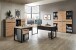 Aktenschrank >Memphis< in Artisan Eiche Dekor / Graphit - 75x197x38 (BxHxT)