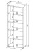 Aktenregal >Memphis< in Graphit / Artisan Eiche Dekor - 75x197x38 (BxHxT)
