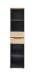 Aktenregal >Memphis< in Artisan Eiche Dekor / Graphit - 45x197x38 (BxHxT)