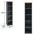 Aktenregal >Memphis< in Artisan Eiche Dekor / Graphit - 45x197x38 (BxHxT)