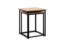 Satztisch >Trelleborg< (2er-Set) Artisan / schwarz - 40x50x40 / 35x45x35cm