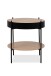 Beistelltisch >Trelleborg< in Dekor Artisan Eiche / schwarz - 47,5x48 (HxD)