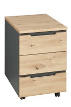 Rollcontainer >Memphis< in Artisan Eiche Dekor /...