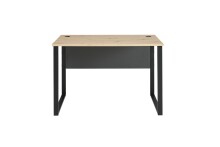 Schreibtisch >Memphis< in Artisan Eiche Dekor / schwarz - 120x77x73 (BxHxT)