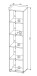 Aktenschrank >Memphis< in Weiß / Artisan Eiche Dekor - 75x122x38 (BxHxT)