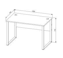 Schreibtisch >Memphis< in Weiß / Artisan / silber - 120x77x73 (BxHxT)