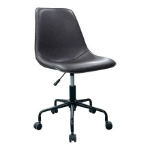 Bürostuhl >Monaco< in Braun, PU, Metall -...