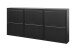 Schuhkipper >BLACK< (1stk) Schwarz lackiert, Metall, montiert - 50x72x15 (BxHxT)