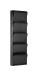 Schuhkipper >BLACK< (1stk) Schwarz lackiert, Metall, montiert - 50x172x15cm (BxHxT)