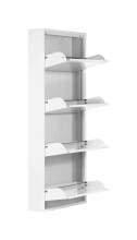 Schuhkipper >WIT< in Weiß, Lackiert, Metall montiert - 50x130x15cm (BxHxT)