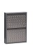 Schuhkipper >CLIP< (1stk) Metall / schwarz-anthrazit, montiert - 50x72x13,5 (BxHxT)