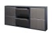 Schuhkipper >CLIP< (1stk) Metall / schwarz-anthrazit, montiert - 50x72x13,5 (BxHxT)