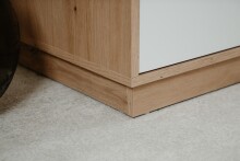 Highboard >Phoenix< in Dekor Artisan Oak / weiß - 101,5x139,5x40cm (BxHxT)