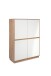 Highboard >Phoenix< in Dekor Artisan Oak / weiß - 101,5x139,5x40cm (BxHxT)