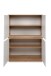 Highboard >Phoenix< in Dekor Artisan Oak / weiß - 101,5x139,5x40cm (BxHxT)