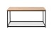 Couchtisch >Trelleborg< in Dekor Artisan Oak / schwarz - 90x40x48 (BxHxT)