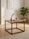Couchtisch >Trelleborg< in Dekor Artisan Oak / schwarz - 60x48x60 (BxHxT)