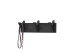 Garderoben-Set >Bantry< (4-teilig) in Eiche / schwarz - 100x190x30 (BxHxT)