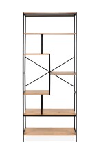 Regal >Trelleborg< in Dekor Artisan Oak / schwarz -...