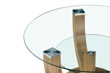 Couchtisch >Denver< in Artisan Eiche Dekor, Glas -...