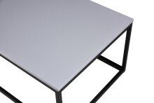 Couchtisch >Thor 2< in grau, schwarz, MDF, Metall - 110x40x60cm (BxHxT)