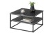 Couchtisch >Tilda 3< in schwarz, Keramik, Metall - 75x45x75cm (BxHxT)