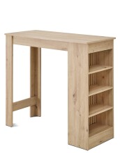 Bartisch >Mojito< in Artisan Eiche Dekor, schwarz - 115x103x50cm (BxHxT)