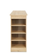 Bartisch >Mojito< in Artisan Eiche Dekor, schwarz - 115x103x50cm (BxHxT)