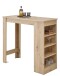 Bartisch >Mojito< in Artisan Eiche Dekor, schwarz - 115x103x50cm (BxHxT)