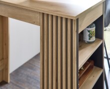 Bartisch >Mojito< in Artisan Eiche Dekor, schwarz - 115x103x50cm (BxHxT)