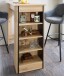 Bartisch >Mojito< in Artisan Eiche Dekor, schwarz - 115x103x50cm (BxHxT)