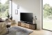 Lowboard >Avira< in Artisan Eiche Dekor, schwarz - 180x32x31cm (BxHxT)