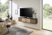 Lowboard >Avira< in Artisan Eiche Dekor, schwarz - 180x32x31cm (BxHxT)