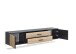 Lowboard >Avira< in Artisan Eiche Dekor, schwarz - 180x32x31cm (BxHxT)