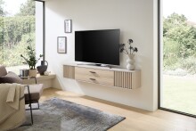 Lowboard >Avira< in Riva Eiche Dekor, kaschmir - 180x32x31cm (BxHxT)