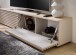 Lowboard >Lumero< in Artisan Eiche Dekor, schwarz - 180x32x31cm (BxHxT)