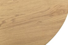 Esstisch >Floris< in Eiche Dekor, schwarz, MDF, Metall - 75x100cm (HxD)