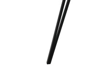 Esstisch >Floris< in Eiche Dekor, schwarz, MDF, Metall - 75x100cm (HxD)