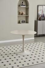 Esstisch >Josh< in Travertin, beige, Keramik,...