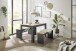 Essgruppe >Maria< (3-tlg.) in Artisan Eiche Dekor, anthrazit - 120x75x80 (BxHxT)