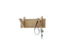 Garderoben-Set >BANTRY< (4-tlg.) in Eiche, Massivholz - 110x170x36cm (BxHxT)