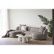Ecksofa >Kingston< in Braun, Polyester - 294x69cm (BxH)