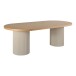 Esstisch >Solva< in Sand / Natur, MDF, Eschenfurnier - 220x75x100cm (BxHxT)