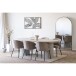 Esstisch >Solva< in Sand / Natur, MDF, Eschenfurnier - 220x75x100cm (BxHxT)