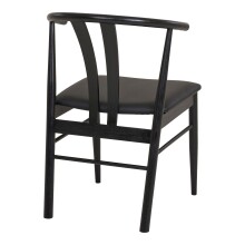 Armlehnstuhl >Artenara< (2er-Set) in Schwarz gefärbt - 54x77x60 (BxHxT)