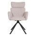 Drehstuhl >Cordoba< (2er-Set) in Hellgrau, Stahl, Stoff - 61x95x61cm (BxHxT)