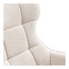 Loungesessel >Turin< in creme, Stahl, Gewebe, Sperrholz - 86x100x76cm (BxHxT)
