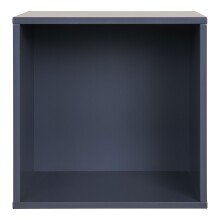 Regalwürfel >Horne< in Dunkelgrau, MDF - 34x34x30cm (BxHxT)