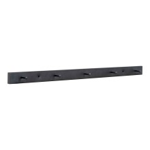 Garderobenhaken >Vita< in Schwarz, Stahl - 4x4x70cm...