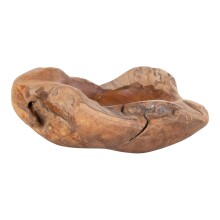 Dekoschale >Rio< in Teak, Massivholz - 20x8x20cm (BxHxT)